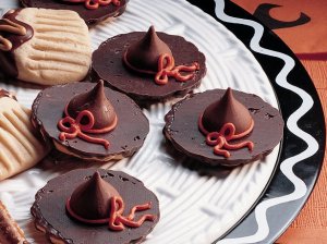 Witches' hats are another super easy recipe, using pre-made ingredients, that will go together fast.
